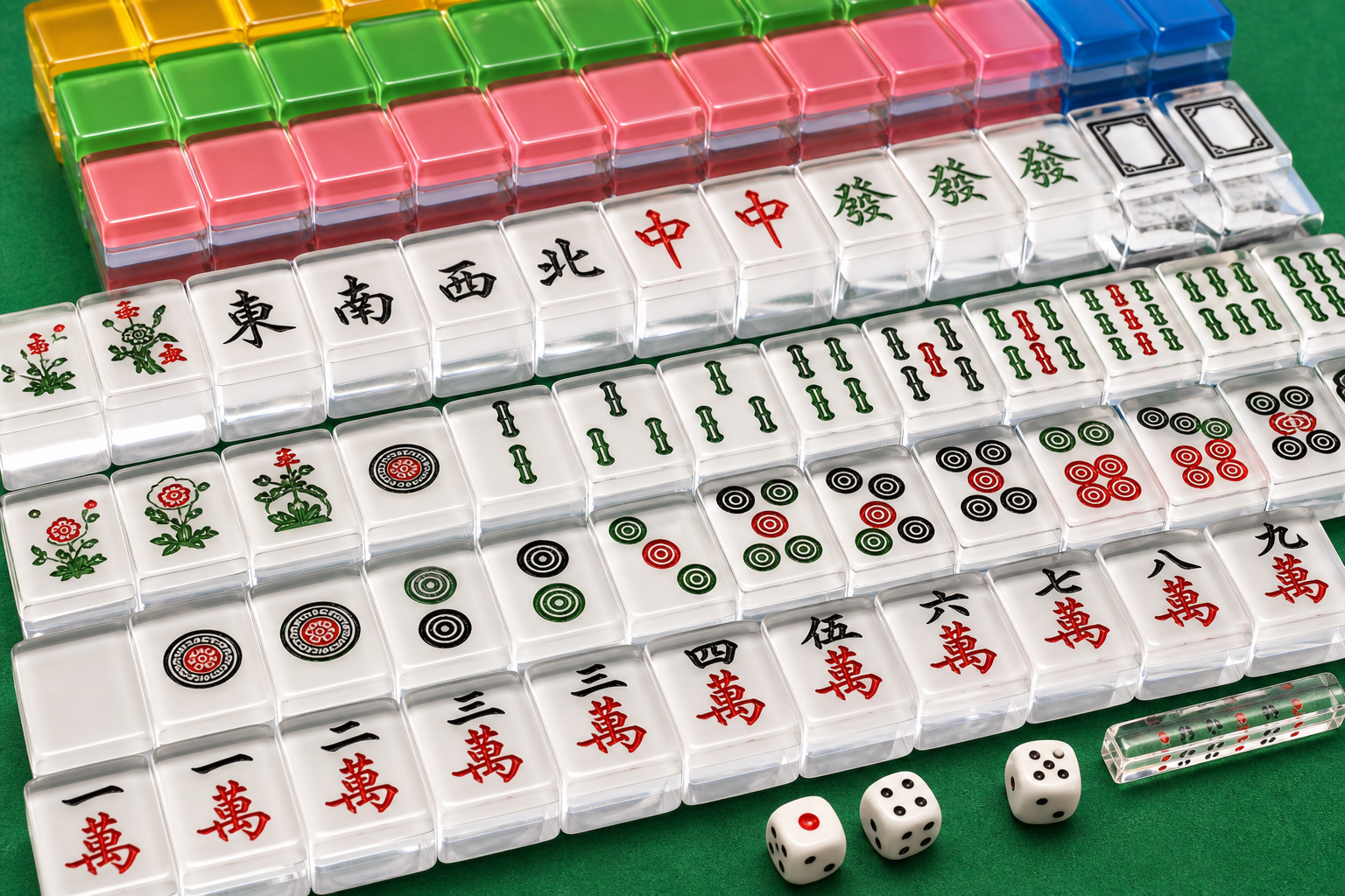 Acrylic Mahjong Tile Sets