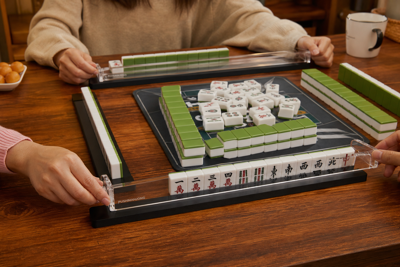 Mahjong Rack & Pusher Set